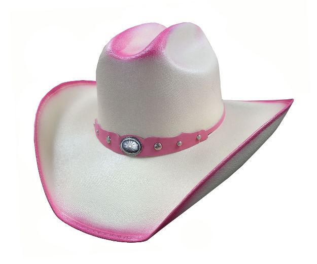 Pink Canvas Cattleman hat Western Cowboy Hat [Wholesale]