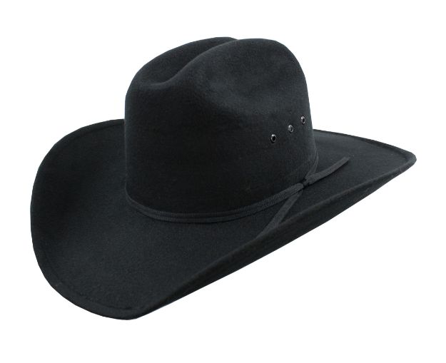 Black Cattleman Felt Cowboy Hat [Wholesale]