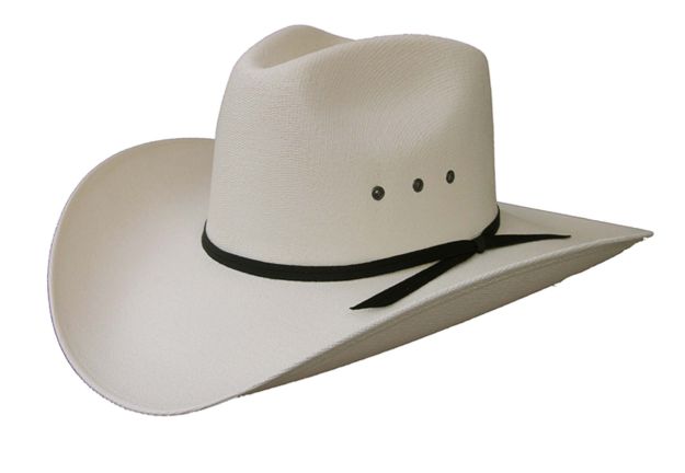 Pinched Crown Canvas Straw Cattleman hat Western Cowboy Hat [Wholesale]