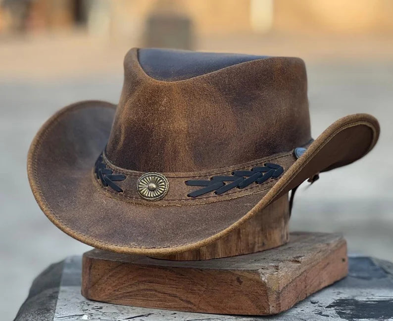 Leather Cowboy Hat - Best Seller