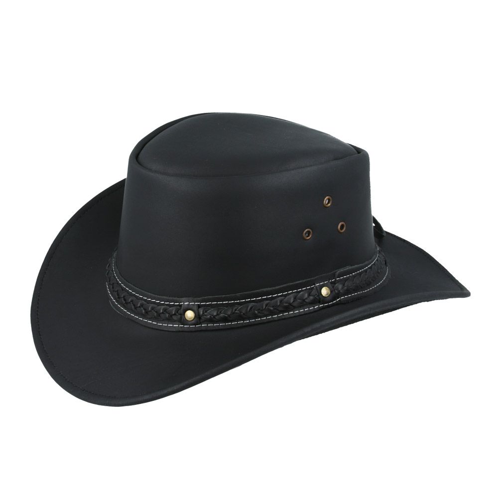 Genuine Leather Australian Western Outback Cowboy Hat