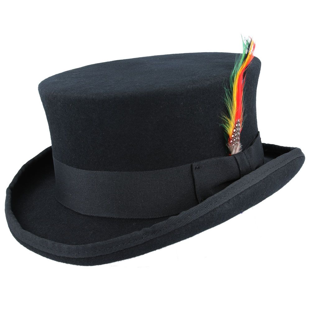 Mid Crown Equestrian Top Hat Black