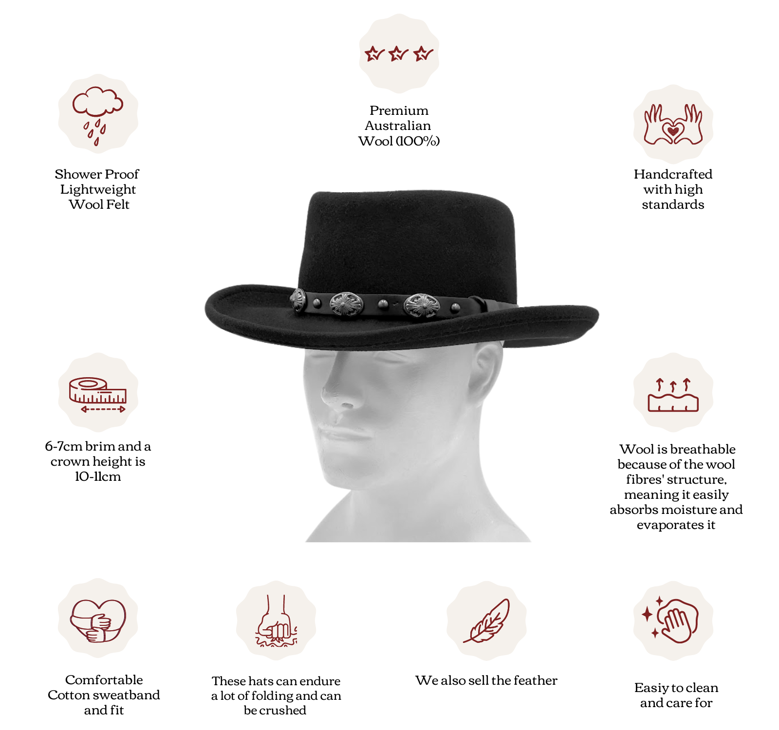 Cowboy Gambler Hat