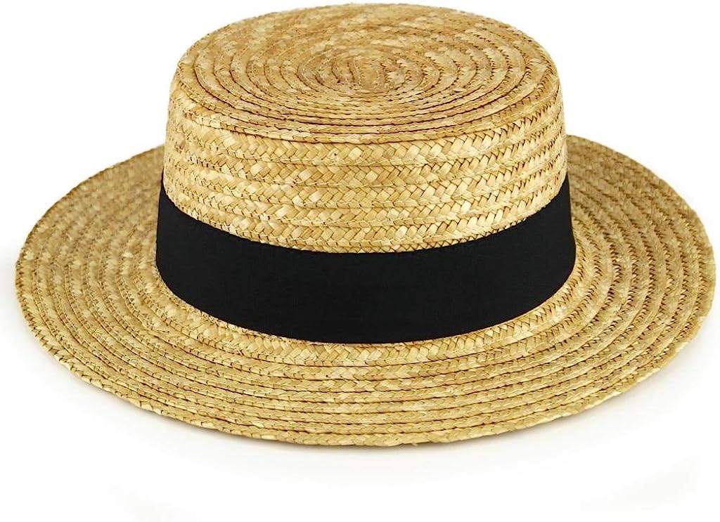 Straw Boater hat Summer hat