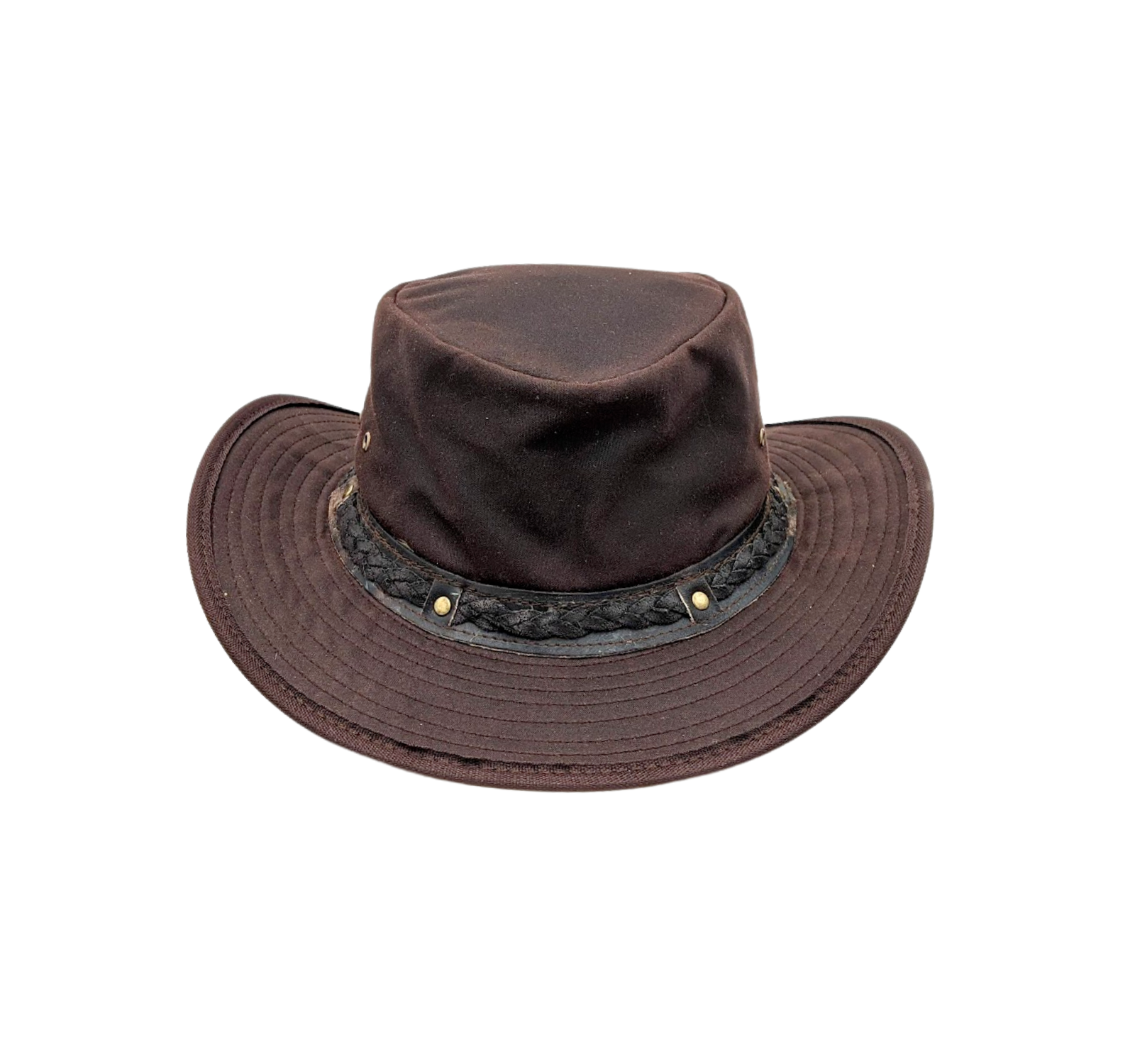 Leather Braided Hat Band
