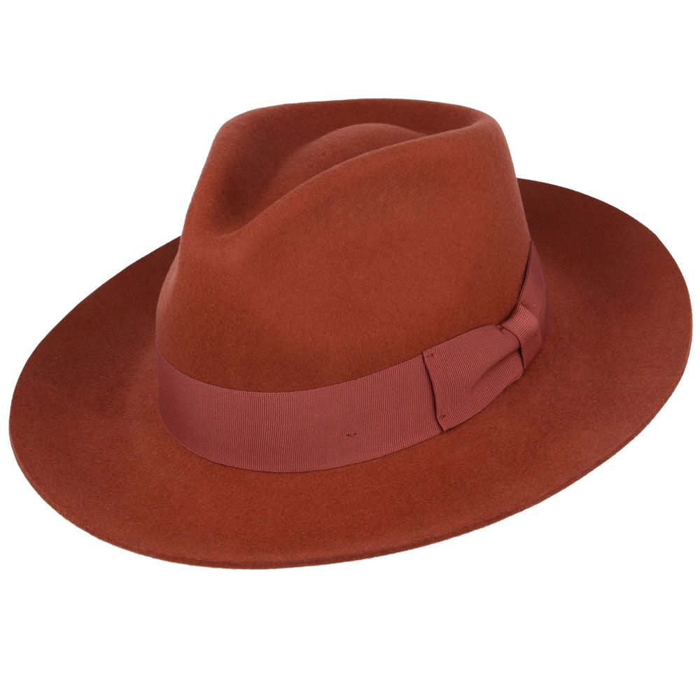 Gladwin Bond Grace Snap-Brim Wool Fedora Hats