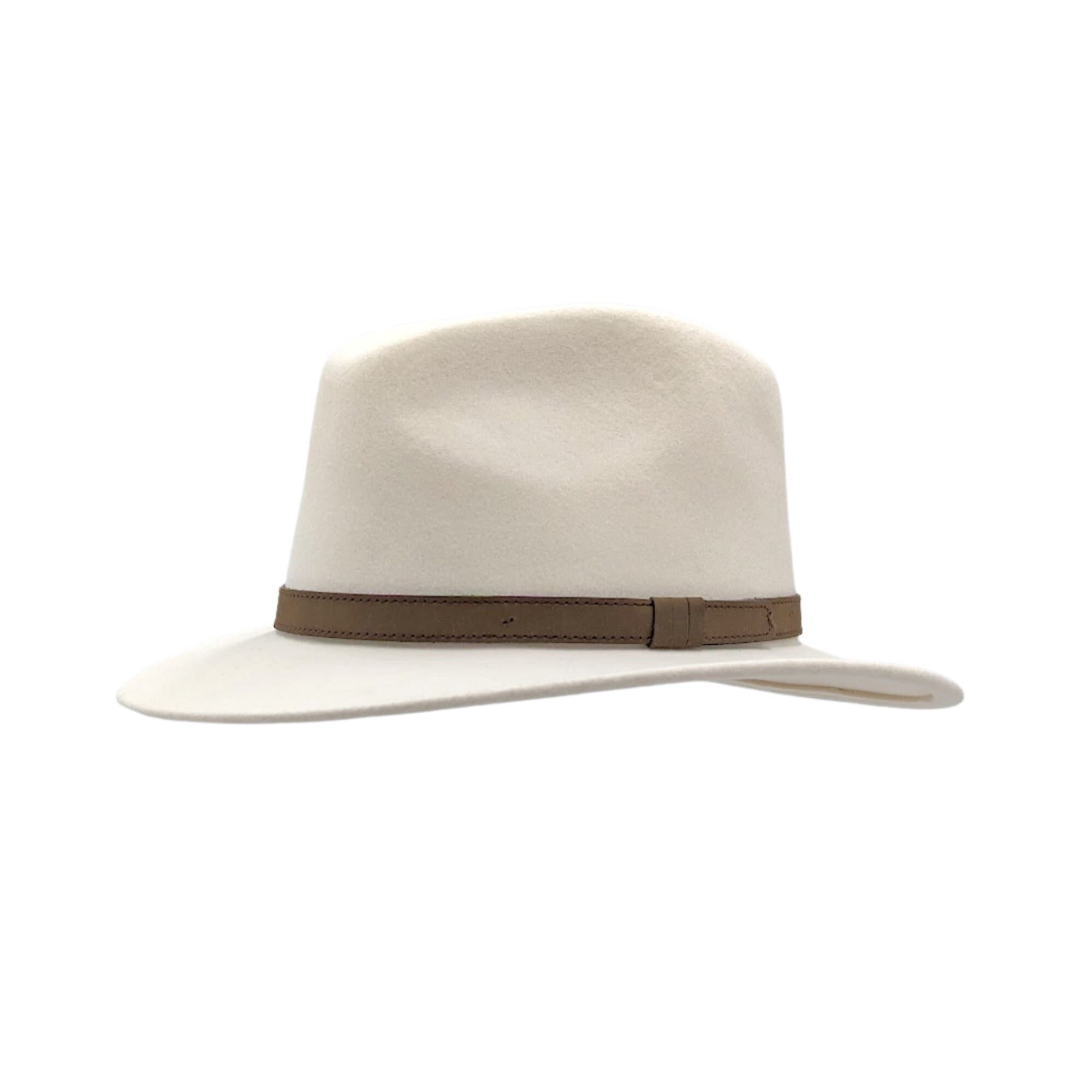 Crushable White Fedora Hat