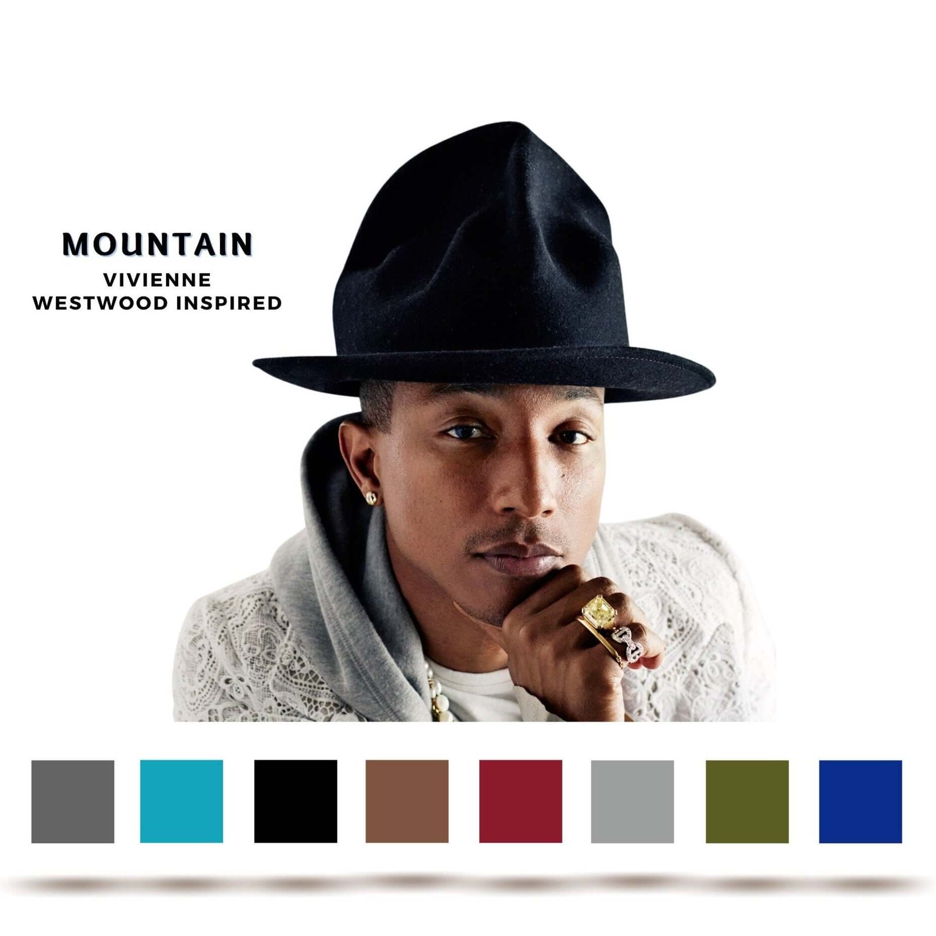 MOUNTAIN | Pharrell Williams Hat Vivienne Westwood Tall Crown