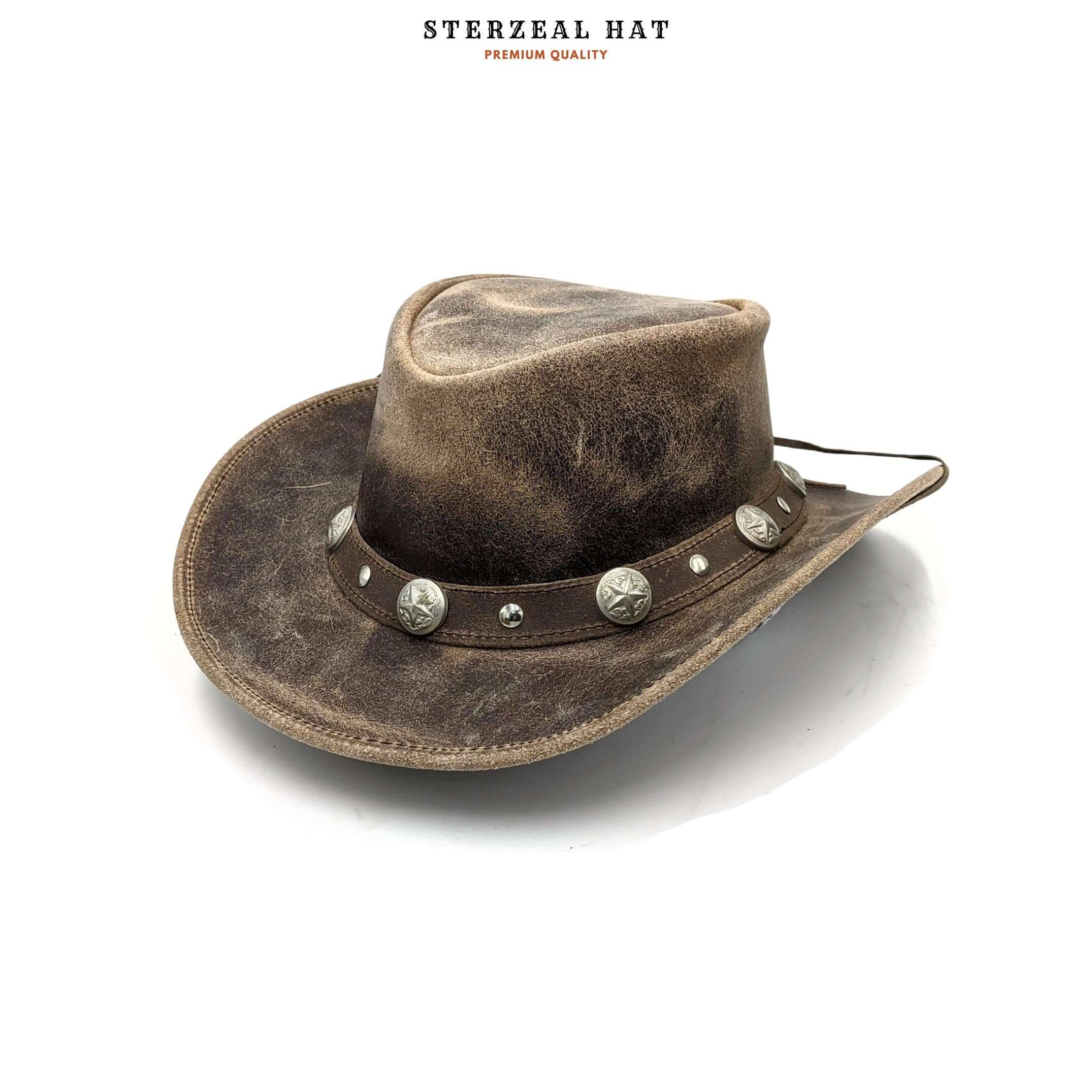 ROLLIN' THUNDER Leather Cowboy Hat
