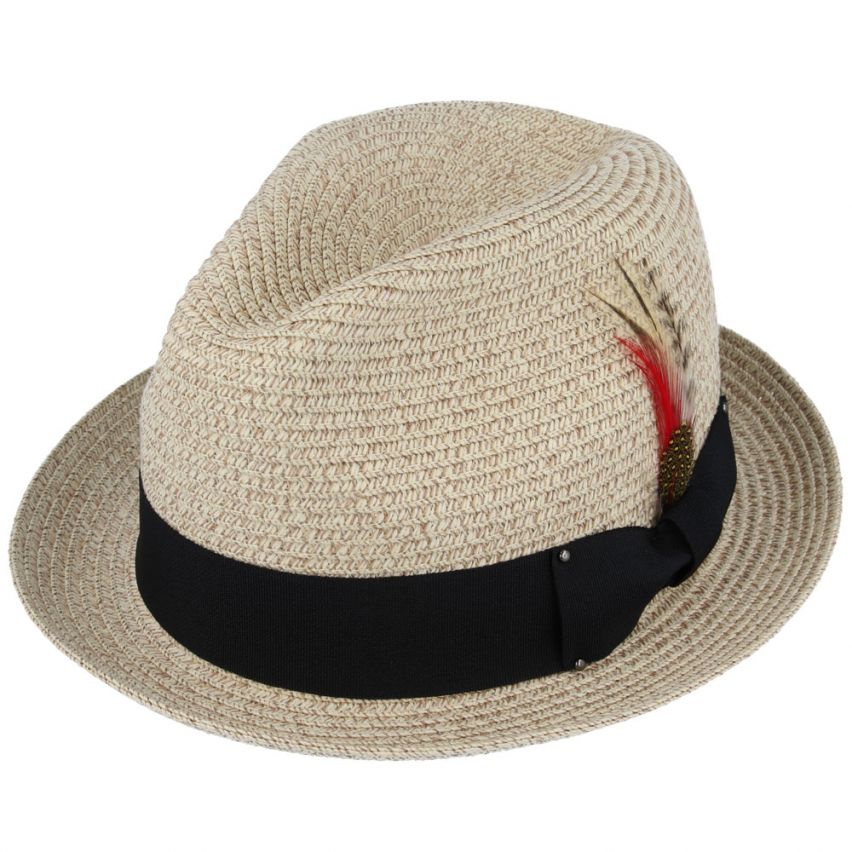 Summer Straw Trilby Hat