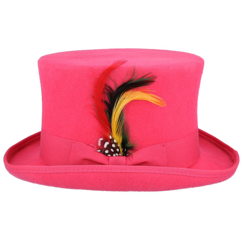 Wool Felt Top Hat Pink