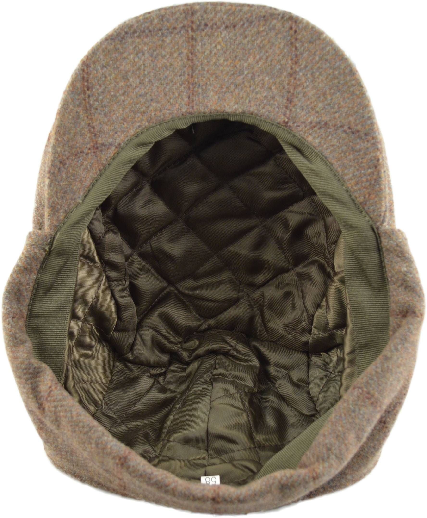 Tweed Flat Cap with Ear Flaps